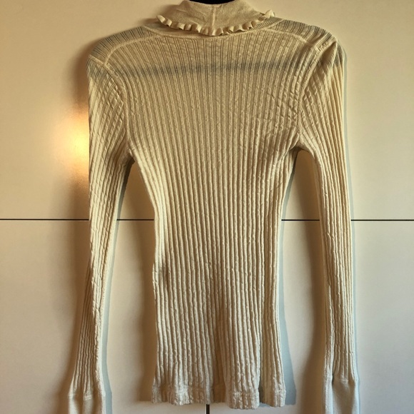 FREE PEOPLE CREAM COWL NECK - Picture 6 of 6